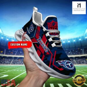Custom Name Tennessee Titans NFL Sport Team Clunky Max Soul Shoes