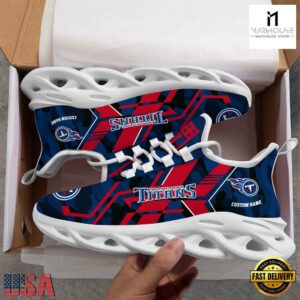 Custom Name Tennessee Titans NFL Sport Team Clunky Max Soul Shoes
