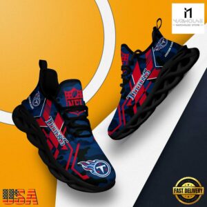Custom Name Tennessee Titans NFL Sport Team Clunky Max Soul Shoes
