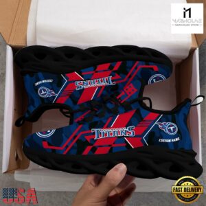 Custom Name Tennessee Titans NFL Sport Team Clunky Max Soul Shoes