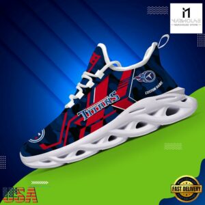 Custom Name Tennessee Titans NFL Sport Team Clunky Max Soul Shoes