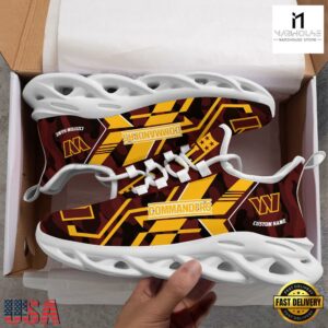 Personalized Washington Commanders NFL Sport Team Clunky Max Soul Shoes NFL Gifts 9 Custom Name Washington Commanders NFL Sport Team Clunky Max Soul Shoes