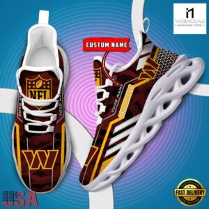 Personalized Washington Commanders NFL Sport Team Clunky Max Soul Shoes NFL Gifts 9 Custom Name Washington Commanders NFL Sport Team Clunky Max Soul Shoes