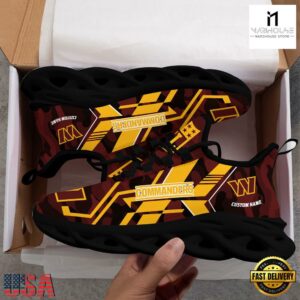 Personalized Washington Commanders NFL Sport Team Clunky Max Soul Shoes NFL Gifts 12 Custom Name Washington Commanders NFL Sport Team Clunky Max Soul Shoes