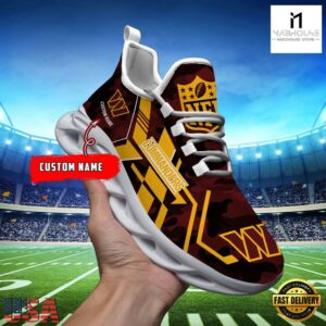 Custom Name Washington Commanders NFL Sport Team Clunky Max Soul Shoes