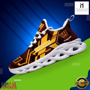 Personalized Washington Commanders NFL Sport Team Clunky Max Soul Shoes NFL Gifts 10 Custom Name Washington Commanders NFL Sport Team Clunky Max Soul Shoes
