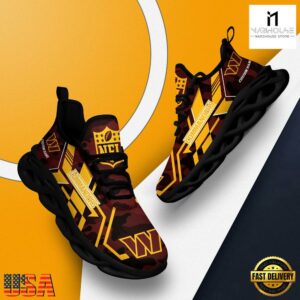 Personalized Washington Commanders NFL Sport Team Clunky Max Soul Shoes NFL Gifts 11 Custom Name Washington Commanders NFL Sport Team Clunky Max Soul Shoes