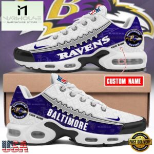 Custom NFL Baltimore Ravens Limited Design Air Max Plus Shoes