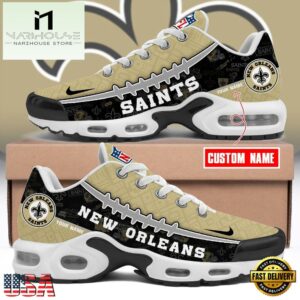 Custom NFL New Orleans Saints Limited Design Air Max Plus Shoes