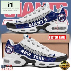 Custom NFL New York Giants Limited Design Air Max Plus Shoes