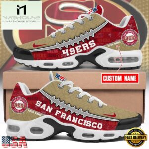 Custom NFL San Francisco 49ers Limited Design Air Max Plus Shoes