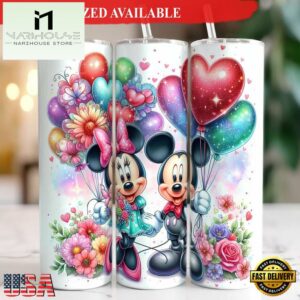 Cute Mickey Mouse Valentine Tumbler 20oz Tumbler
