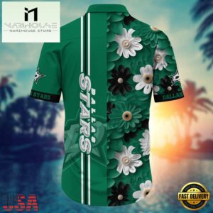 Dallas Stars NHL Green Hawaiian Shirt