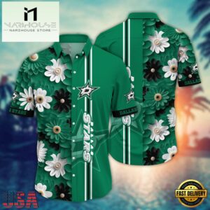 Dallas Stars NHL Green Hawaiian Shirt