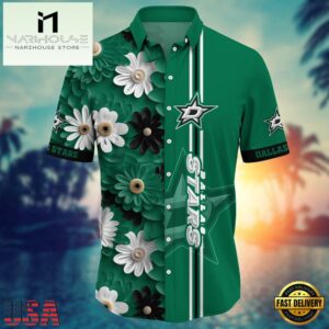 Dallas Stars NHL Green Hawaiian Shirt