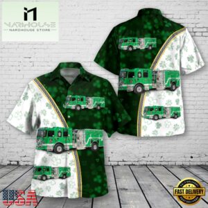 Denton, Texas, Denton Fire Department, St Patrick's Day Hawaiian Shirt
