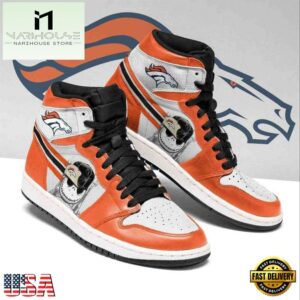 Denver Broncos Jack Skellington NFL JD1 Boot Sneakers Shoes