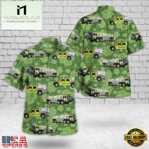 Denver International Airport (DIA) ARFF Station 3 - DFD Station 33, St Patrick's Day Hawaiian Shirt