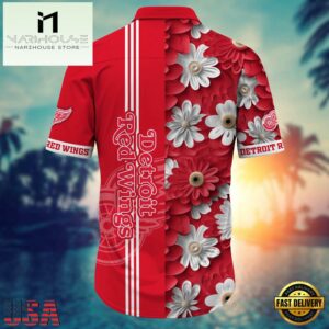 Detroit Red Wings NHL Hawaiian Shirt , Vintage Hawaiian Shirts 5 Detroit Red Wings NHL Hawaiian Shirt
