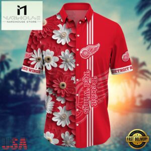 Detroit Red Wings NHL Hawaiian Shirt