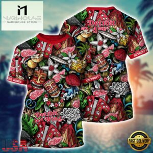 Detroit Red Wings NHL Team 3D Unisex T Shirt