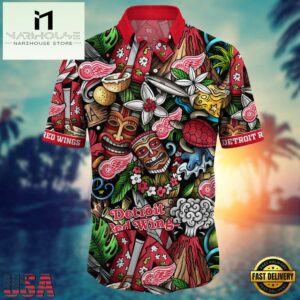 Detroit Red Wings NHL Team Hawaiian Shirt