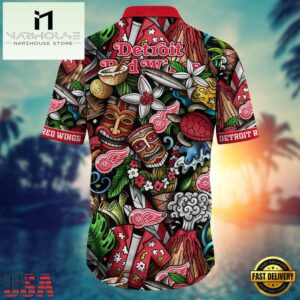 Detroit Red Wings NHL Team Hawaiian Shirt
