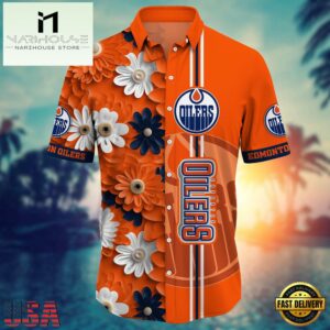 Edmonton Oilers NHL Summer Hawaiian Shirt