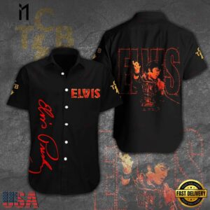 Elvis Presley Aloha After Dark Unisex Hawaiian Shirt