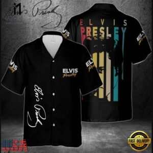 Elvis Presley Long Live The King Signature Unisex Hawaiian Shirt