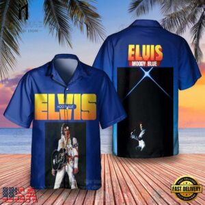 Elvis Presley Moody Blue Album Unisex Hawaiian Shirt