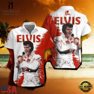 Elvis Presley Short Sleeve Memphis sound Unisex Hawaiian Shirt