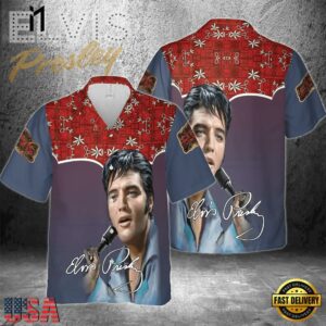 Elvis Presley The King's Style Unisex Hawaiian Shirt