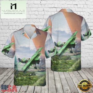 Fighter Aircraft St Patrick's Day Hawaiian Shirt
