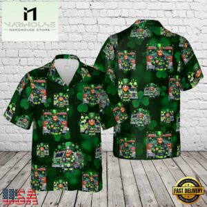 Firefighter Saint Patrick's Day Leprechaun Summer Hawaiian Shirt