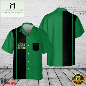 Forget Lucky Give Me Beer St Patrick's Day Pocket Hawaiian Shirt