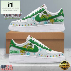Funny Grinch Merry Christmas Air Force 1 Shoes