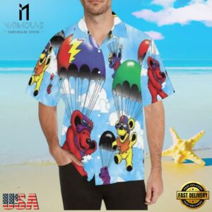 Grateful Dead Bears 70's Music Unisex Hawaiian Shirt