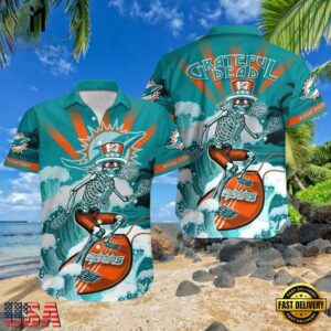 Grateful Dead Blue Dolphin Unisex Hawaiian Shirt