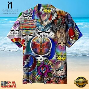 Grateful Dead Cosmic Skull Montage Unisex Hawaiian Shirt