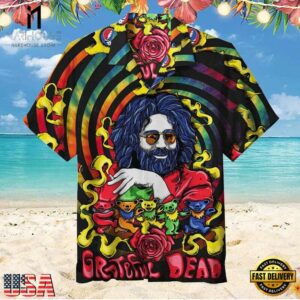 Grateful Dead Groovy Unisex Hawaiian Shirt
