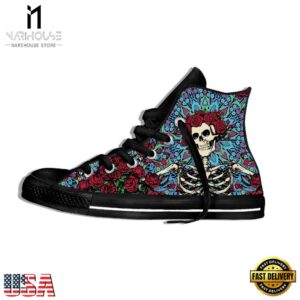 Grateful Dead High Top Canvas Shoes Sneakers For Men And Women