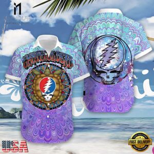 Grateful Dead Mandala Skull Unisex Hawaiian Shirt