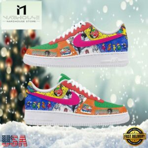 Grateful Dead Merry Christmas Limited Air Force 1 Shoes