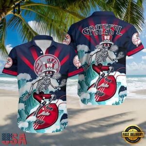 Grateful Dead New York Yankees Unisex Hawaiian Shirt