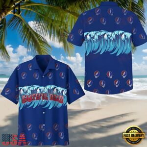 Grateful Dead Sunrug Blue Unisex Hawaiian Shirt