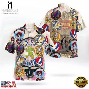 Grateful Dead Vintage Collage Unisex Hawaiian Shirt