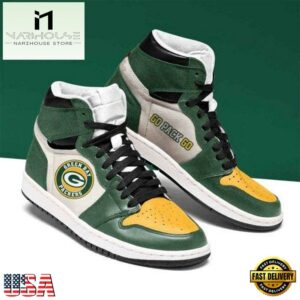 Green Bay Packers Nfl Football Air Jordan Shoes Sport Sneaker Boots For Men Women