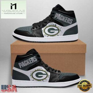 Green Bay Packers NFL Painted Logo JD1 Boot Sneakers Shoes