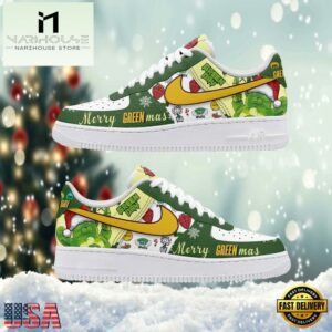 Green Day Merry Christmas Air Force 1 Shoes
